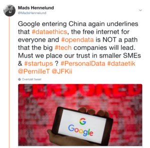 Google re-considering moving into China